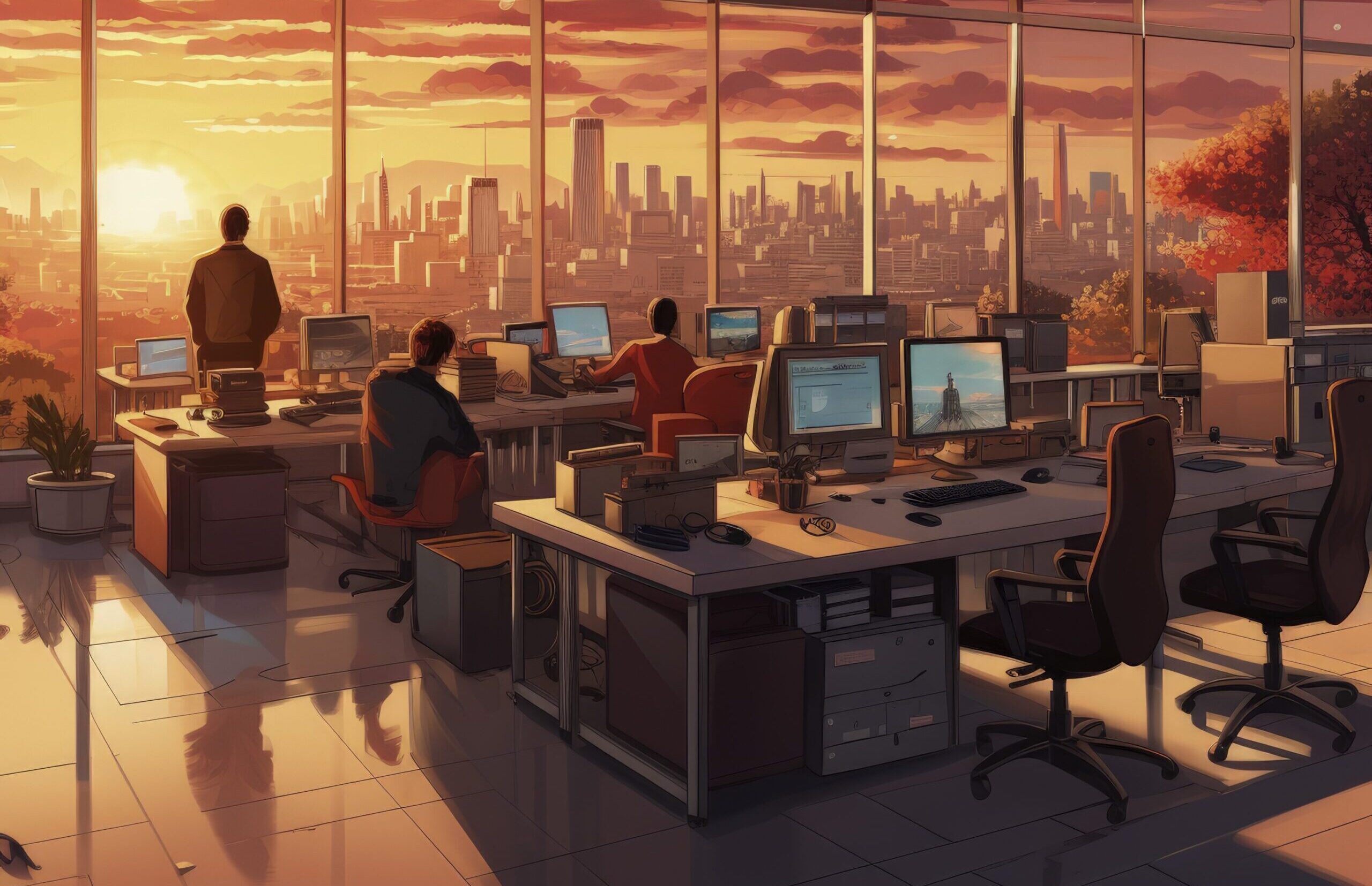 beautiful-office-space-cartoon-style