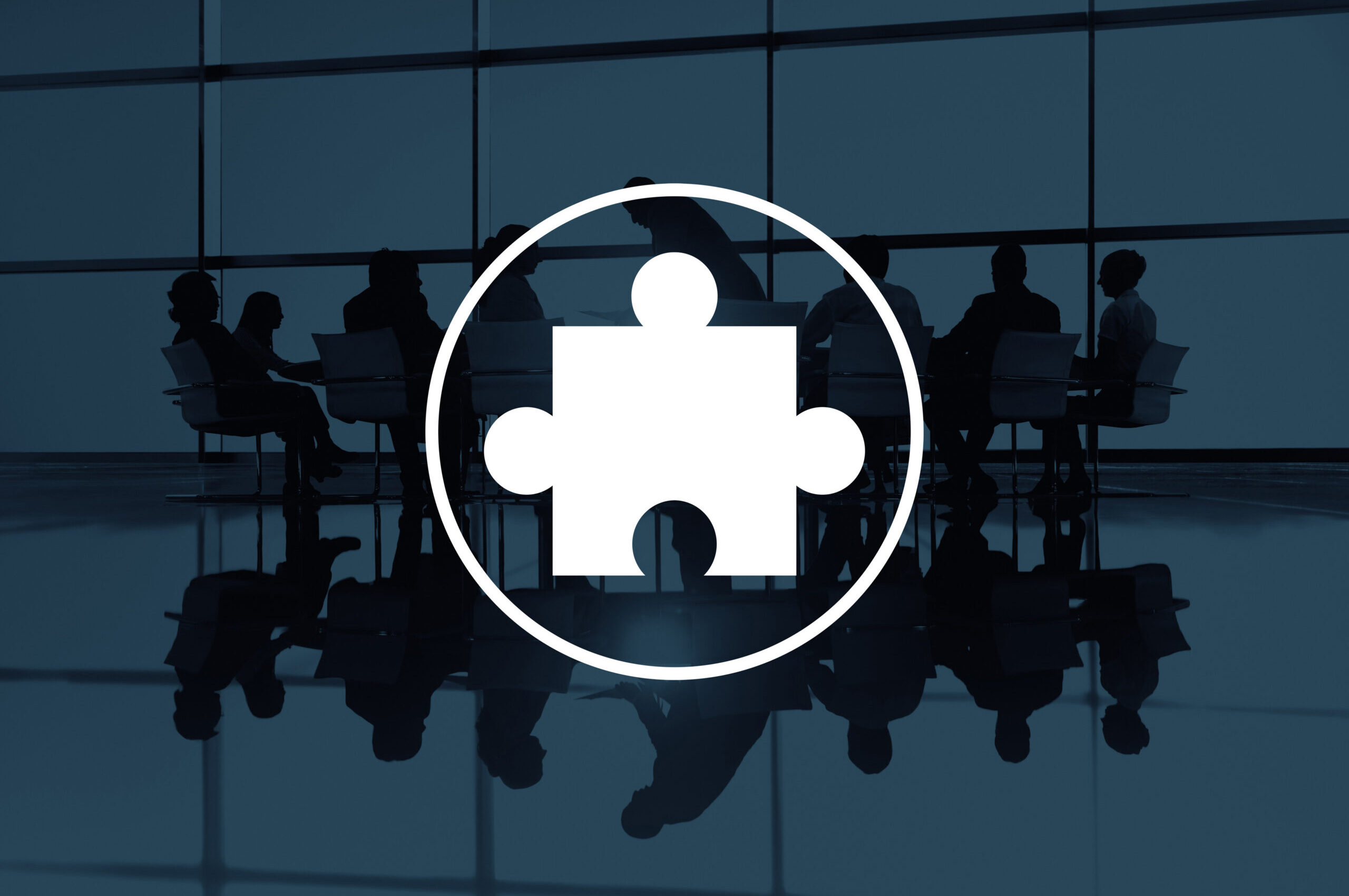 Jigsaw Puzzle Partnership Teamwork Team Concept